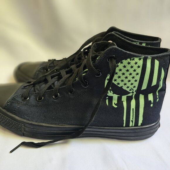RAAD Marvel Punisher Men\'s Canvas Shoes Black Lime Size 12 Pre-Owned main image 7